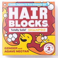 hair blocks solid shampoo - ginger  agave nectar - 85g