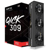 xfx speedster qick309 black amd radeon rx 7600 xt 16gb gddr6x