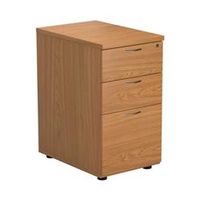 mezzo desk high 3 drawer pedestal - 600 deep - oak - tesdhp3no