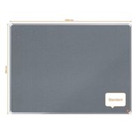 nobo premium plus grey felt notice board 1200x900mm