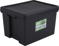 caja bambox reciclada negro de 32x40x50 cm 45l