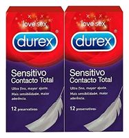 durex preservativos contacto total duplo 2 x 12 unidades