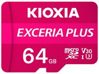 micro sd kioxia 64gb exceria plus uhs i c10 r98 con adaptador