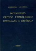 g-ma indices diccionario critico etimologico castellano e hispa nico