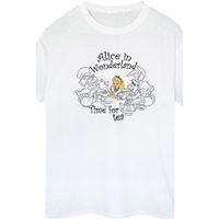 disney camiseta manga larga alice in wonderland time for tea para mujer