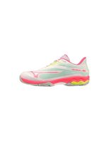 zapatillas de padel mizuno wave exceed light 2 ac blanco mujer