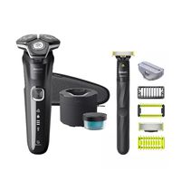 philips shaver series 5000 s589879 afeitadora de rotacion negra