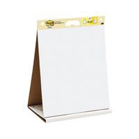 table top meeting chart pad of 20 sheets and dry erase board