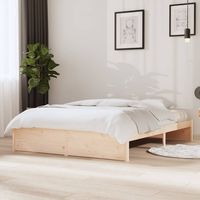 vidaxl estructura de cama sin colchon madera maciza 140x200 cm