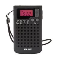 radio bolsillo - elbe rf-93 negro