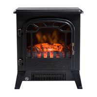 homcom chimenea electrica acero 1800w