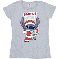 disney camiseta manga larga santas here para mujer