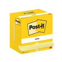 post-it notes 76x127mm 100 sheets canary yellow pack of 12