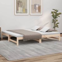 vidaxl sofa cama extraible madera maciza de pino 2x90x190 cm