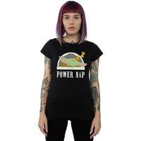 disney camiseta manga larga the mandalorian power nap child para mujer