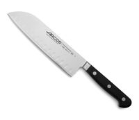 cuchillo santoku acero inoxidable forjado nitrum 180 mm mango negro