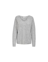 sudadera only onlcamilla v- light gris mujer