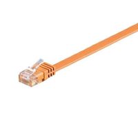 goobay cable de red plano rj45 utp cat6 1m naranja