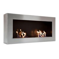 purline nisa biochimenea mural hasta 4kw acero inoxidable