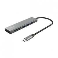 trust halyx hub multipuerto usb-c con lector de tarjetas