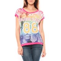 tcqb blusa t-shirt 88 rose para mujer