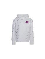 sudadera nike kids printed d girl white nina