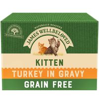 james wellbeloved kitten pouches - turkey - saver pack 48 x 85g