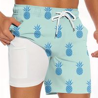 shorts with a fun pineapple pattern perfect for a beach vacation