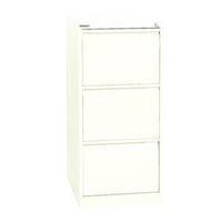 bisley bs3e filing cabinet 3-drawer h1016mm chalk white - 101222