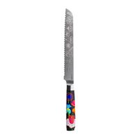 cuchillo de pan  negro abs  32 x 2 x 0 cm