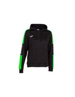 sudadera joma championship iv con capucha mujer negro verde fluor