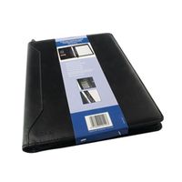 monolith leather look conference folder with a4 pad and - 2914