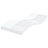 vidaxl colchon de espuma de 7 zonas dureza 20 ild blanco 90x200 cm