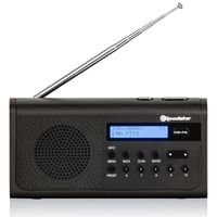 roadstar tra-300dbk radio portatil digital negra