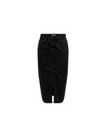 falda only bianca midi washed black mujer