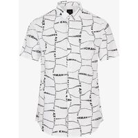 eax camisa manga larga 3rzc04zneaz para hombre