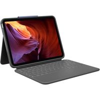 logitech rugged folio funda con teclado gris oxford para ipad 10th generacion