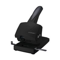 q-connect extra heavy duty 2 hole punch black 865p ref kf01237