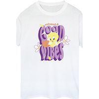 dessins animes camiseta manga larga tweeday sunshine good vibes para mujer