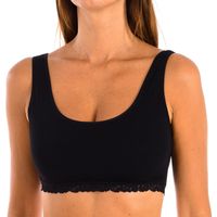 janira camiseta tirantes 1032348-black para mujer