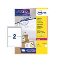 avery addressing labels laser 1996x1435mm white l7168-250 -500 label