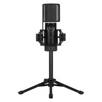 streamplify mic tripod microfono de estudio rgb con tripode negro