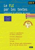 le fle par les textes  litterature et activites de langue niveaux a2-