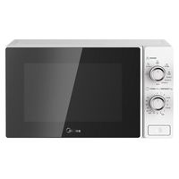 midea mcm208mmsp microondas con grill 800w plata