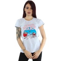 disney camiseta manga larga the last jedi para mujer