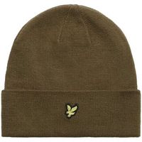 lyle  scott sombrero he305cl racked rib beanie-w485 olive para hombre