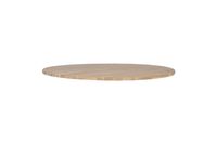 tablero de mesa redondo en madera beige