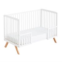 barandilla cuna bebe adaptador kit cama barandillas nuru blanco