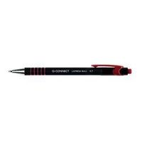 q-connect lamda ballpoint pen medium red pack of 12 ref kf00671