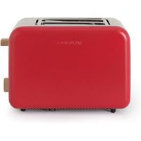 create toast retro tostadora diseno retro 2 ranuras 850w rojo